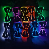 Cuello Tiesa Luminoso Para Hombres Con Luz LED EL Wire Neón Para Fiestas Halloween Navidad Decoración De Ropa Para Bares Clubes Escenarios - details 4