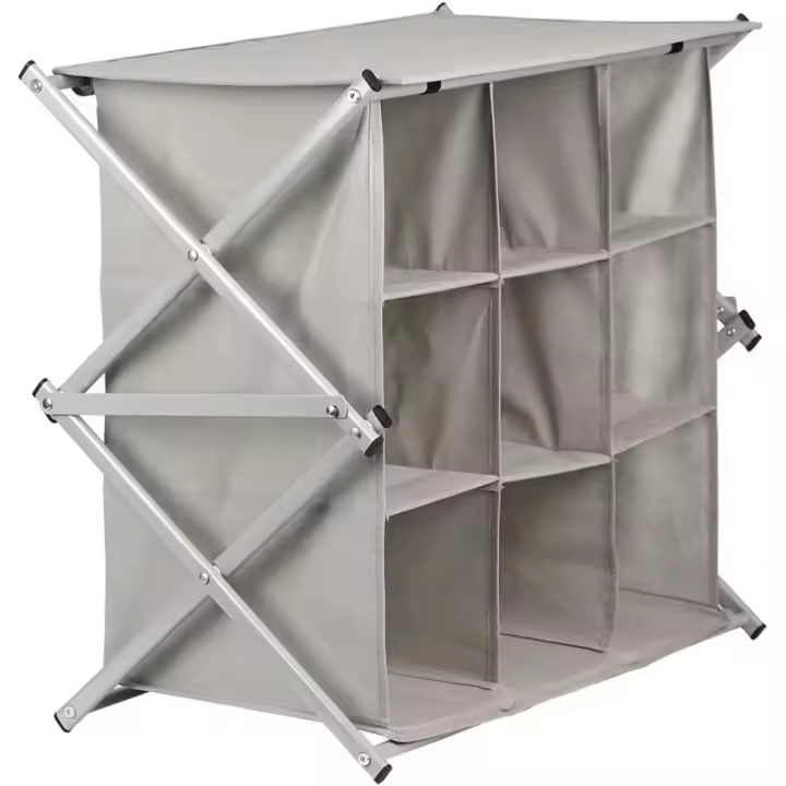 Organizador Multiuso de 9 Compartimentos de Tejido y Estructura de Metal Resistente para una Organización Impecable en Cualquier Rincón de tu Hogar u Oficina - 1