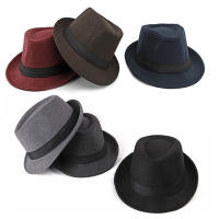Gorro De Paja Británica Unisex Para Hombres De Medio Age Gorro De Cuero Ganchillo Invierno Otoño Fiesta Boda Magia Caps - details 0