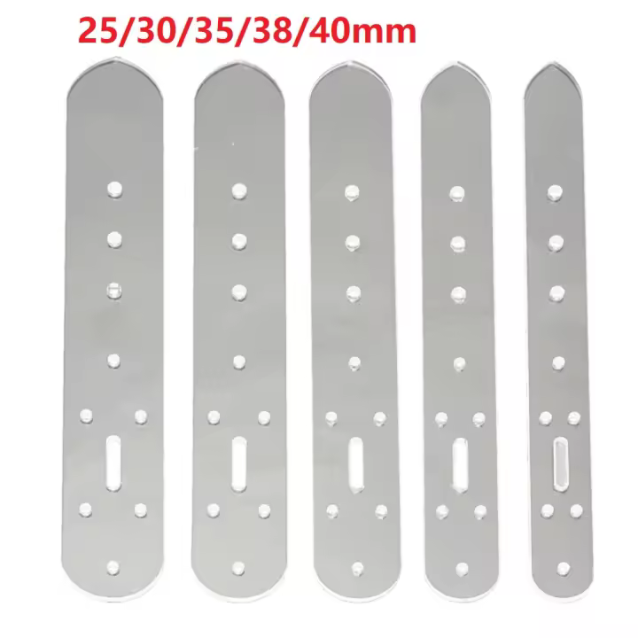 Plantillas De Templado Para Cinturones De Cuero Plástico 5 Piezas Herramienta De Perforación De Cabeza Posicionamiento De Agujero - 1