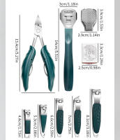 Set De Manicura Y Pedicura 40 Piezas Kit De Tijeras Y Cortauñas En Acero Inoxidable Con Estuche De Cuero Herramientas Para Cuidado De Pies Y Callos - details 19
