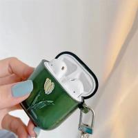 Funda Protectora Para AirPods 1/2/3/Pro Con Patrón De Tulipán Funda De Cabeza Accesorio De Auriculares Material Plástico - details 3