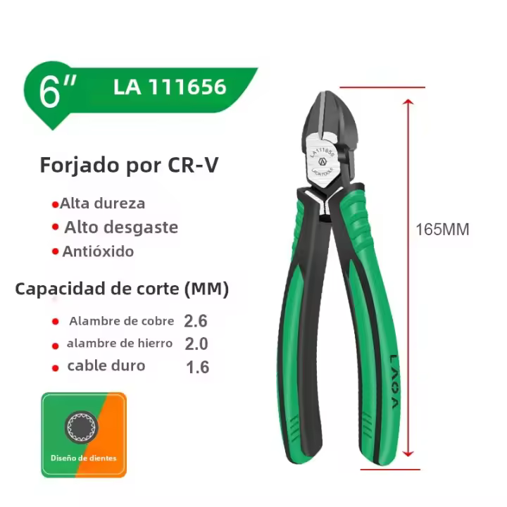 Alicates De Combinación LAOA CR-V Alicate Diagonal Nariz Larga Cortador De Alambre Alicate Lateral Tijeras De Cable Herramientas Profesionales Para Electricianos - 1