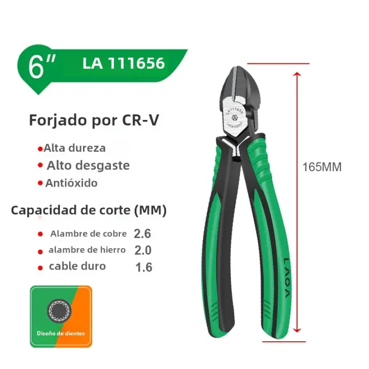 Alicates De Combinación LAOA CR-V Alicate Diagonal Nariz Larga Cortador De Alambre Alicate Lateral Tijeras De Cable Herramientas Profesionales Para Electricianos - 1