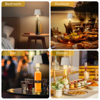 Lámpara De Escritorio LED Recargable Con Barra Para Restaurante Hotel Ambiente De Club Luz De Estudio Protección Ocular Con Interruptor Táctil 3 Modos De Iluminación - details 12
