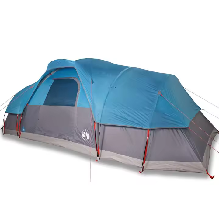 vidaXL Tienda de campaña familiar iglú 11 personas impermeable azul - 1