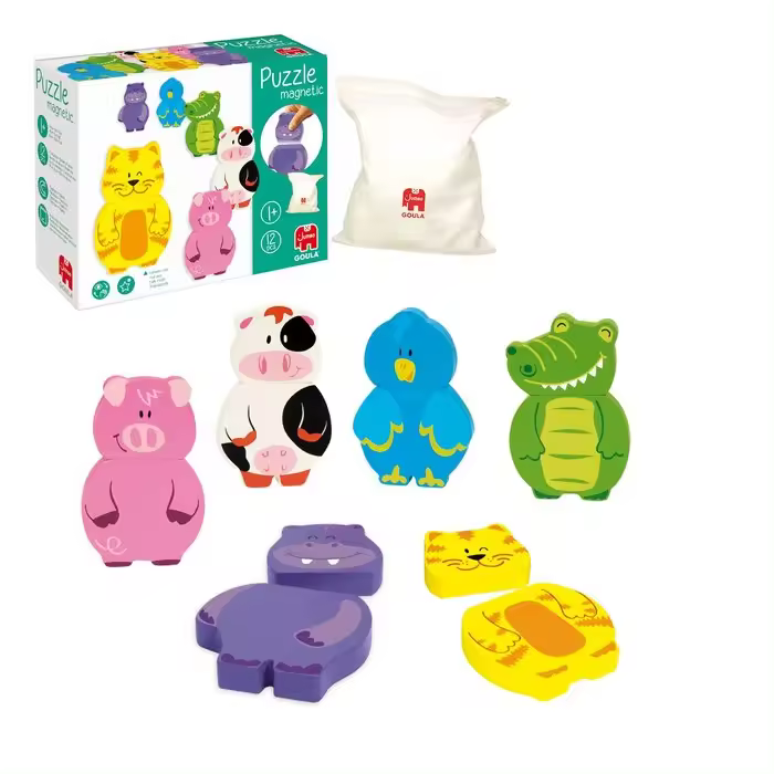 GOULA JUEGO PUZZLE MAGNETICO INTERCAMBIABLE PUZZLES 7x21x17 Cms. - 1