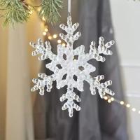 Adorno De Navidad De Acrílico Con Forma De Copo De Nieve Árbol De Navidad Campanas Estrella Decoración De Habitación Y Hogar - details 8