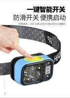 Nuevo faro con sensor, carga USB, pantalla digital, para exteriores, running, ciclismo, pesca, faro LED ligero - details 1