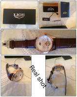 Reloj De Pulsera Para Hombre LIGE Clásico Retro Automático De Cuero Genuino Impermeable Militar Con Torbión Y Calendario Lunar - details 15