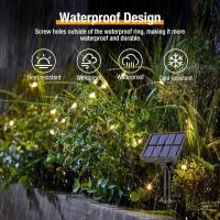 2 Paquete Guirnaldas Luces Exterior Solar Totalmente 30M 300 LED 8 Modos Cadena de Luces Decoracion para Terraza Fiesta Bodas Patio Jardines (Blanco Calido) - details 7