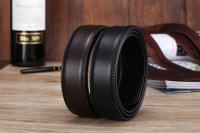 Cinturón Automático Para Hombres 3.5cm Sin Hebilla De Cuero PU De Alta Calidad Para Jeans Estilo Casual Color Sólido - details 1