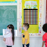 Tablero De Cuentas Con 100 Tarjetas De Número Para Contar Hasta El 100 Para Profesores Y Niños Tablero De Bolsillos De 100 Unidades De Tela - details 4