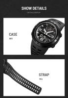 Reloj Deportivo Digital SKMEI 1655 Para Hombres Pantalla Dual Impermeable Estudiante Reloj De Pulsera Masculina 1251 Luz Trasera Resistente Al Choque Cronógrafo - details 16