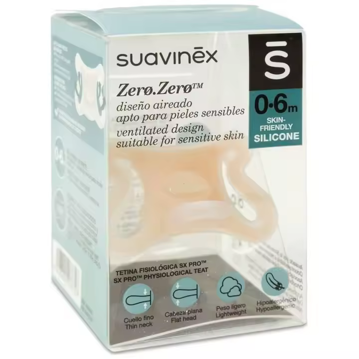 Suavinex Sx Pro Zero Zero Chupete Silicona 0-6 Meses, 1 Ud - 1