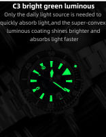 Reloj De Pulsera Mecánico Para Hombre ADDIESDIVE Lujo Cristal De Zafiro Resistente Al Agua 200M Luminoso Acero Inoxidable Analogo AD2064 - details 1