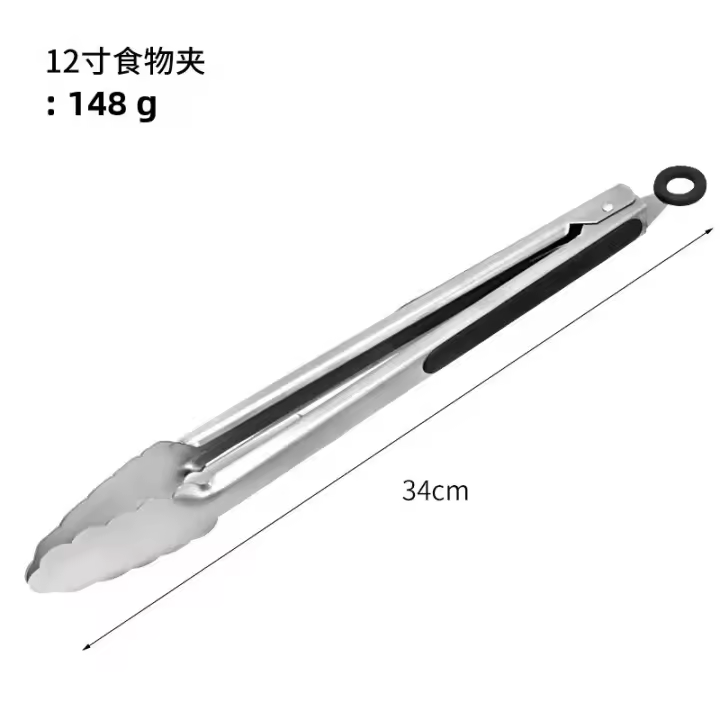 Pinzas De Alimentos De Acero Inoxidable Para Barbacoa Y Grill Tamaños Variados 9 Pulgadas 12 Pulgadas 14 Pulgadas 16 Pulgadas Herramientas De Venta Al Por Mayor - 1