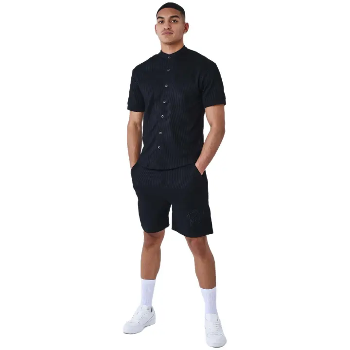 Pantalon Corto Project X Paris Short Con Rallas En Relieve - 1