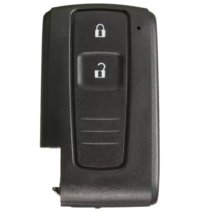 AUTOZOCO Carcasa Mando Llave De Coche 2 Botones, Compatible con Toyota Toyota Prius 2004 2005 2006 2007 2008 2009 Corolla Verso Camry, Botones de Abrir, Cerrar, Sin Zócalo de Pila, PVC - 1