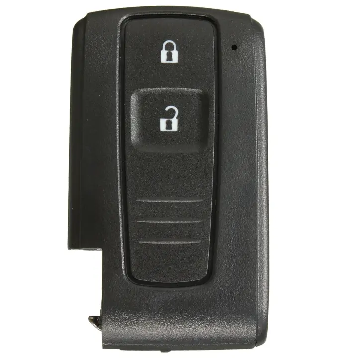AUTOZOCO Carcasa Mando Llave De Coche 2 Botones, Compatible con Toyota Toyota Prius 2004 2005 2006 2007 2008 2009 Corolla Verso Camry, Botones de Abrir, Cerrar, Sin Zócalo de Pila, PVC - 1