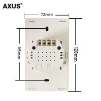 Interruptor Táctil De Pared LED Con Vidrio Templado Negro Y Blanco 1/2/3 Gánganos AC100-240 Interruptor De Panel De Energía - details 4