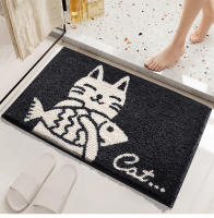 VIKAMA Alfombra De Baño Con Dibujos Animados Absorbente Y Antideslizante Para Toilette Y Puerta Del Baño Material De Poliéster Moderno Y Simple - details 10