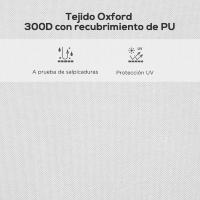 Outsunny Techo de Carpa para Celebraciones 3x3 m Techo de Repuesto para Carpa Plegable de Tela Oxford con Techo Puntiagudo Impermeable y Anti-UV - details 3