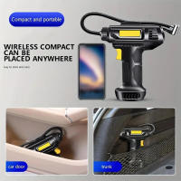 Compresor de aire portátil y inflador, bomba eléctrica inalámbrica de mano con pantalla digital, hasta 150PSI, ideal para coches, motocicletas, bicicletas y balones de deporte, material ABS, tensión de funcionamiento 12V - details 3