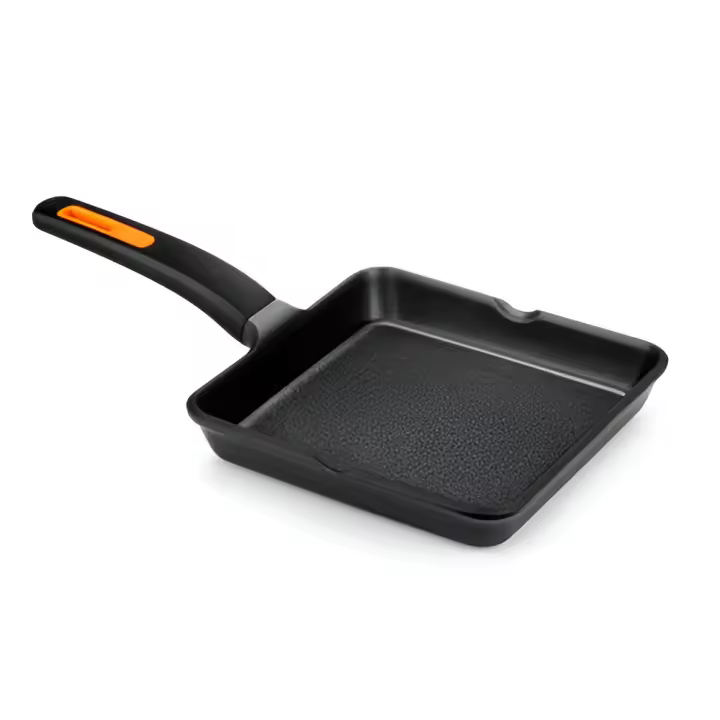 Bra Efficent Plus Negro (BRA431322) - Sartén Grill 22cm Liso, Para Inducción, Gas, Vitro, Eléctrica y Horno - 1