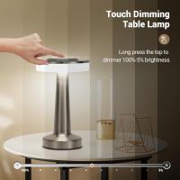 Lámpara De Mesa LED Táctil Recargable Luz Nocturna Para Escritorio Decorativa Para Restaurante Hotel Bar Bedroom Moderno - details 1