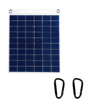 Cargador De Panel Solar Portátil 30W 5V Impermeable Con Dos USB Para Camping Al Aire Libre Celdas Solares Polícrata Silicona - details 4