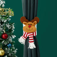 Gancho De Cortina Navideño Con Santa Y Payaso Decoración De Ventana Fijador Rápido Para Cortinas Adornos De Navidad - details 5