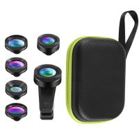 APEXEL-Kit de lentes de cámara 6 en 1, lentes de teléfono móvil para fotógrafo, Macro gran angular, ojo de pez, filtro CPL para iPhone, Xiaomi Mi9, nuevo - details 1