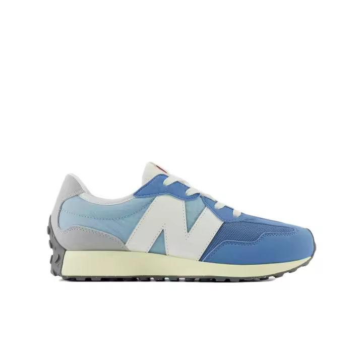 Zapatillas New Balance 327 Celeste Blanco Azul Sneaker Gs327Ra - 1