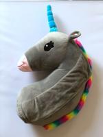 Almohada De Cojín De Peluche Suave Dibujos Animados Caballo Juguete Para Niñas Regalo De Cumpleaños Muñeco De Unicornio Kawaii Almohada De Hombro De Coche - details 6