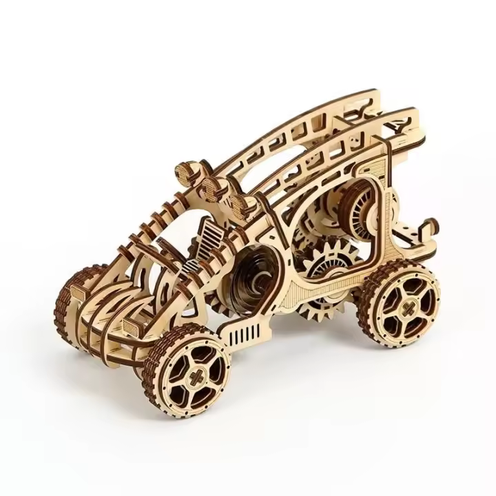 Rompecabezas de madera 3D para adultos, kit de ensamblaje de modelo mecánico de automóvil de madera Dune Buggy, para niños y niñas, hermoso regalo, 168 piezas. - 1