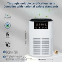 Purificador De Aire Con Generador De Iones Negativos Eliminador De Olores Y Humo Peligroso Con Filtro HEPA Para El Hogar - details 7