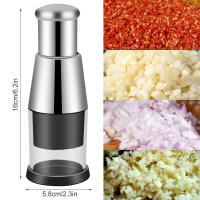 Cortador De Ajo Presionado De Acero Inoxidable Molidor De Ajo Manual Portátil Chopper De Cocina Ecológico Y Duradero - details 2