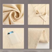 Delantal De Algodón Puro Para Cocina En Casa Resistente Al Enfriamiento Transpirable Para Mujer Ropa De Trabajo Adulto Delantales De Cintura - details 1