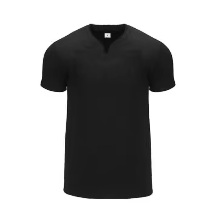 Summer Men's V-Neck Cotton Slim Fitting Short Sleeve Fitness Soft and Breathable T-shirt Solid Colors Available - 1