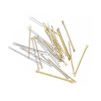100Pcs/Lot 15-40mm Gold Twisted Double Cylinder Bar Earrings Connectores Para Hacer Joyas DIY Accesorios De Punzón De Aretes - details 1