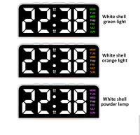 Reloj De Alarma Digital LED 7'' Con Dimmer De Brillo Tres Niveles Dual Alarme Temporizador Fecha Luz Nocturna Para Dormitorios Estilo Moderno Material Plástico - details 10