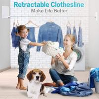 Tendedero retráctil Ajustable 4,2 M Ajustable Inoxidable Cuerda Retráctil Montado Retractable Exterior Lnterior Baño Jardín Resistencia Estante de Secado - details 8
