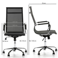 VS Venta-Stock Sillón de Oficina Tapizado Slim con Ajuste de Altura Milimétrico y Mecanismo Basculante - details 0