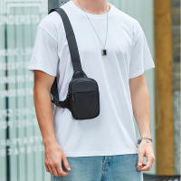 Bolso Pequeño Para Hombre De Moda Con Cierre De Cremallera Material Oxford Suave Con Bolsillo Para Móvil Estilo Versátil - details 4