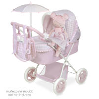 Decuevas Toys - Coche de Muñeca Plegable con sombrilla, muñecas hasta 48 cm.  Regalo Ideal para Niñas  Accesorio de Muñeca - details 0
