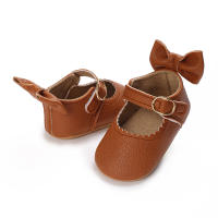 Zapatos De Princesa Para Bebé Niña En Lace Blanca Mocasines Con Lazo Y Borde Antideslizante De Goma Primera Calzado Para Caminar - details 105