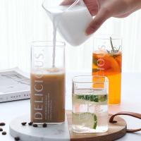Vaso De Leche Para Té De Vidrio Borosilicato Transparente Cuadrado Eco-amigable Para Bebidas Frías Y Calientes 250/350/450ML - details 1