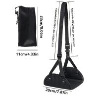 Soporte De Pie De Avión Con Correa Ajustable Hamaca Portátil Accesorios De Viaje Perfectos Para Relajarse En El Transporte - details 2