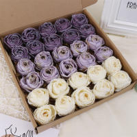 5PCS Rosas Artificiales Con Borde Quemado Decoraciones Para Bodas Y Fiestas Accesorios De Navidad Decoración De Pared Y Hogar Flores De Seda Para Aniversarios Y Baños De Muyño - details 3
